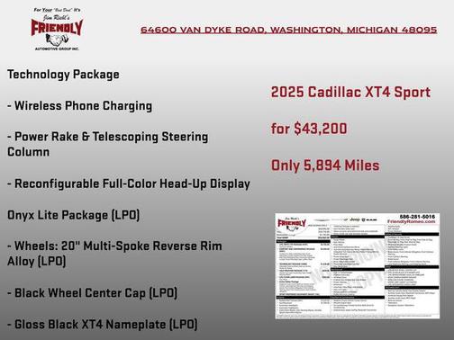 2025 Cadillac XT4 Sport
