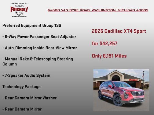 Radiant Red Tintcoat 2025 Cadillac XT4 Sport