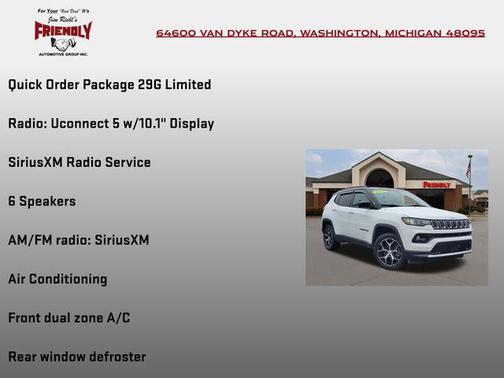 Bright White Clearcoat 2024 Jeep Compass Limited