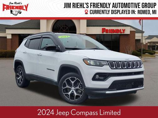 Bright White Clearcoat 2024 Jeep Compass Limited