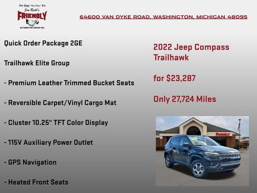Diamond Black Crystal Pearlcoat 2022 Jeep Compass Trailhawk