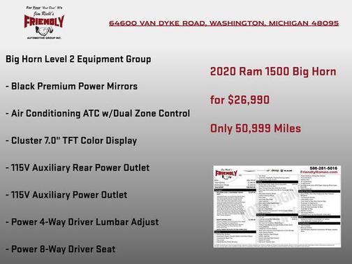 2020 RAM 1500 Big Horn/Lone Star