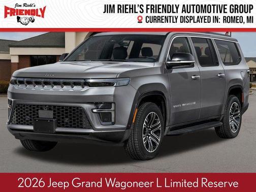 Silver Zynith 2026 Jeep Grand Wagoneer L Limited Reserve 4x4