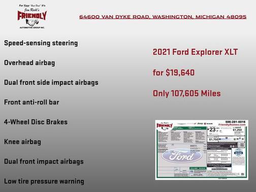 Oxford White 2021 Ford Explorer XLT