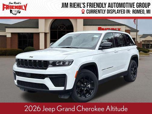 Bright White Clearcoat 2026 Jeep Grand Cherokee Altitude