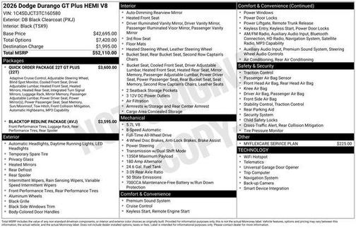 2026 Dodge Durango GT Plus