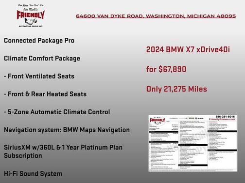 2024 BMW X7 xDrive40i