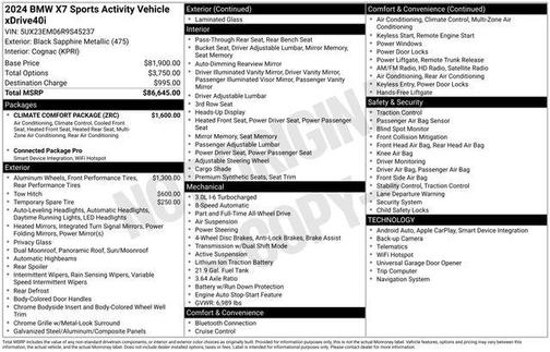 2024 BMW X7 xDrive40i