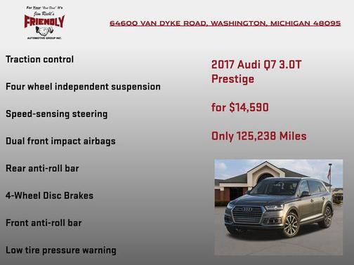 Ink Blue Metallic 2017 Audi Q7 3.0T Prestige