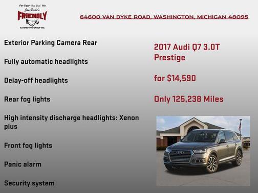 Ink Blue Metallic 2017 Audi Q7 3.0T Prestige