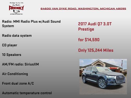 2017 Audi Q7 3.0T Prestige