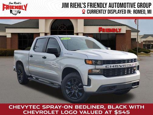 Silver Ice Metallic 2021 Chevrolet Silverado 1500 Custom
