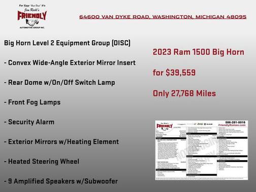 Billet Silver Metallic Clearcoat 2023 RAM 1500 Big Horn/Lone Star