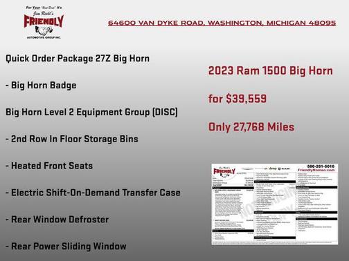 Billet Silver Metallic Clearcoat 2023 RAM 1500 Big Horn/Lone Star
