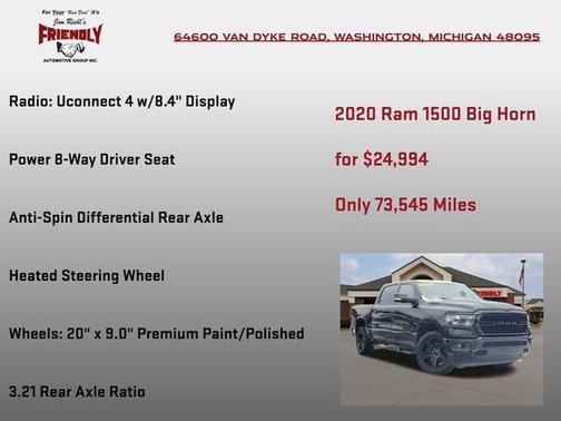 2020 RAM 1500 Big Horn/Lone Star