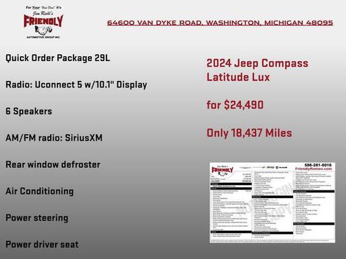 Diamond Black Crystal Pearlcoat 2024 Jeep Compass Latitude Lux