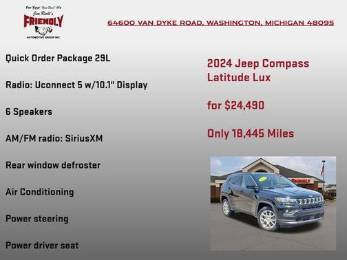 Diamond Black Crystal Pearlcoat 2024 Jeep Compass Latitude Lux
