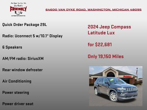 Diamond Black Crystal Pearlcoat 2024 Jeep Compass Latitude Lux