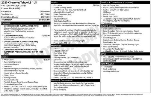 2020 Chevrolet Tahoe LS