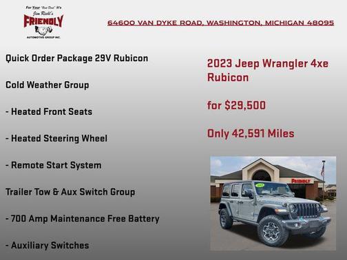 Sting-Gray Clearcoat 2023 Jeep Wrangler 4xe Rubicon