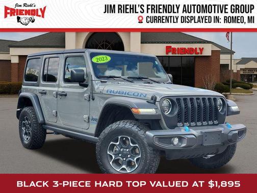 Sting-Gray Clearcoat 2023 Jeep Wrangler 4xe Rubicon