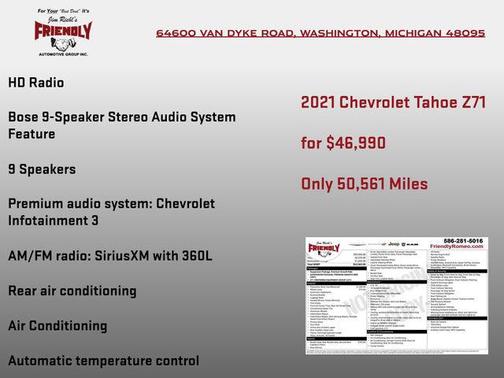 2021 Chevrolet Tahoe 4WD Z71