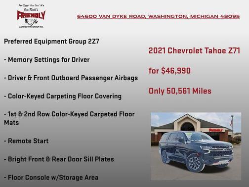 2021 Chevrolet Tahoe 4WD Z71