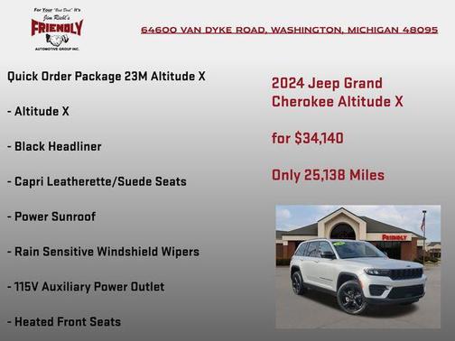 Silver Zynith 2024 Jeep Grand Cherokee Altitude
