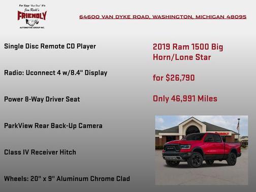 2019 RAM 1500 Big Horn