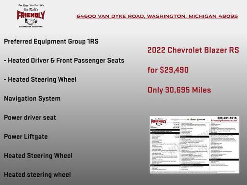 2022 Chevrolet Blazer RS