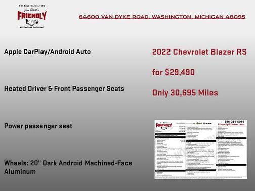 2022 Chevrolet Blazer RS