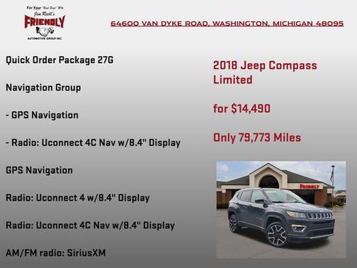 Rhino Clearcoat 2018 Jeep Compass Limited