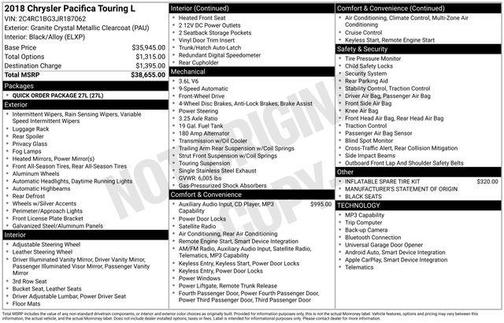 2018 Chrysler Pacifica Touring-L