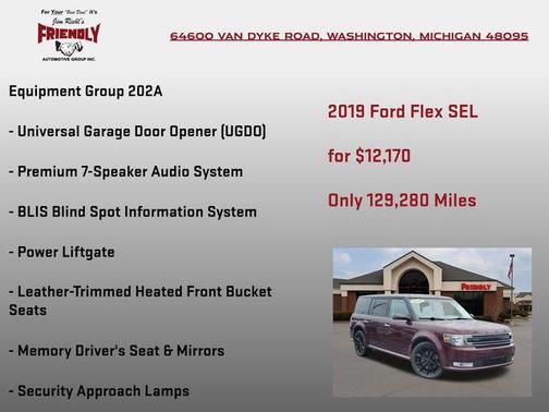 Agate Black 2019 Ford Flex SEL