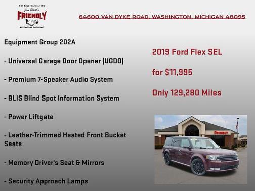 Agate Black 2019 Ford Flex SEL