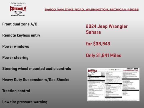 Black Clearcoat 2024 Jeep Wrangler 4-Door Sahara 4x4