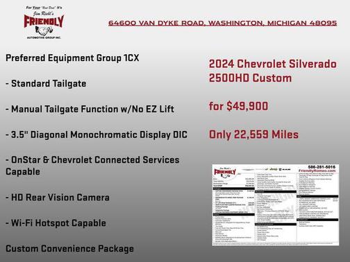 Sterling Gray Metallic 2024 Chevrolet Silverado 2500 Custom
