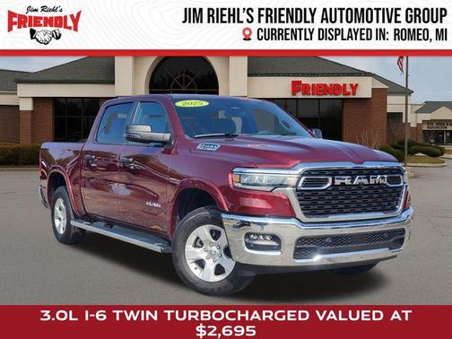 Delmonico Red Pearlcoat 2025 RAM 1500 Big Horn/Lone Star