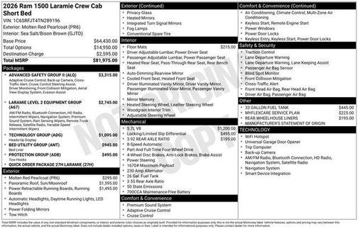 2026 RAM 1500 Laramie