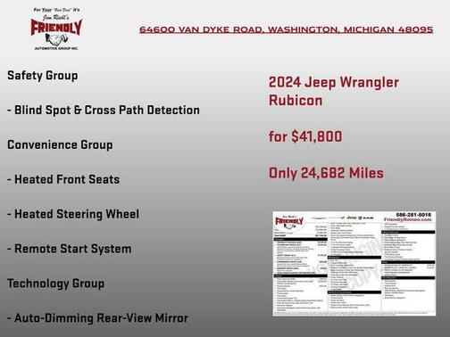 Black Clearcoat 2024 Jeep Wrangler Rubicon