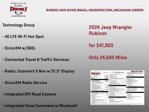 Black Clearcoat 2024 Jeep Wrangler Rubicon