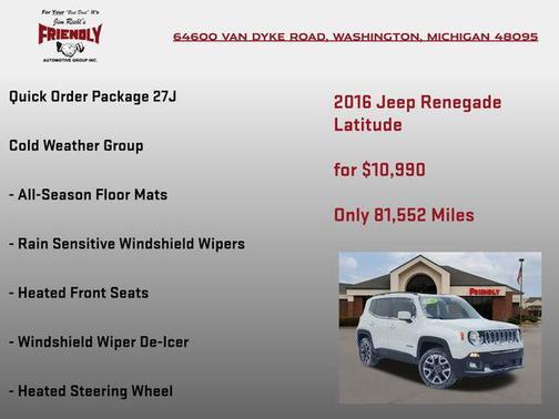 2016 Jeep Renegade Latitude