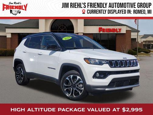 Bright White Clearcoat 2024 Jeep Compass Limited