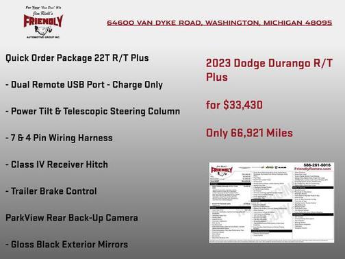 2023 Dodge Durango R/T Plus AWD