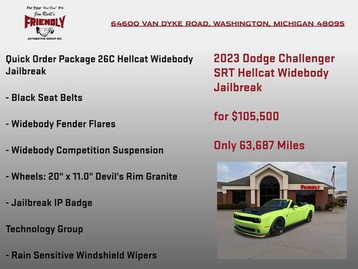 2023 Dodge Challenger SRT Hellcat