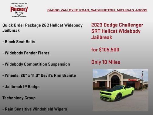 2023 Dodge Challenger SRT Hellcat