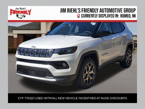 Bright White Clearcoat 2026 Jeep Compass Limited