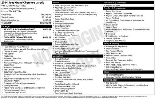 2014 Jeep Grand Cherokee Laredo