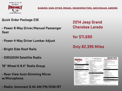 2014 Jeep Grand Cherokee Laredo