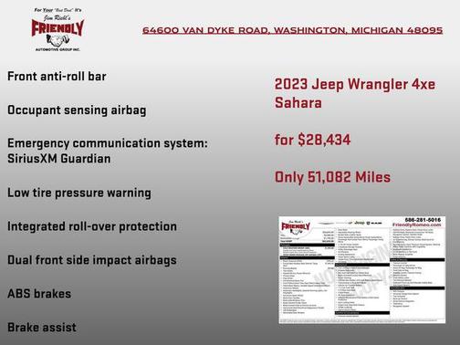 Black Clearcoat 2023 Jeep Wrangler 4xe Sahara
